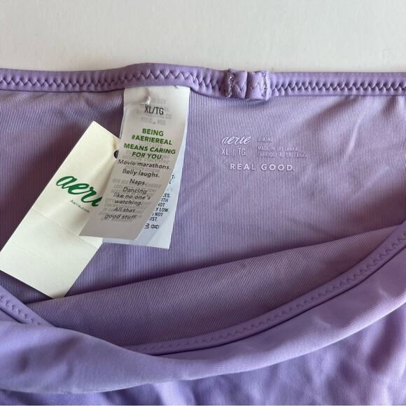 Aerie Lilac Purple Bikini Swim Bottoms Mesh Sides - Picture 4 of 4